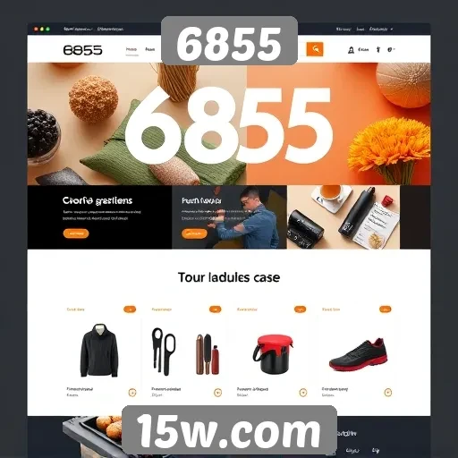 Como o site 6855 se destaca em termos de design