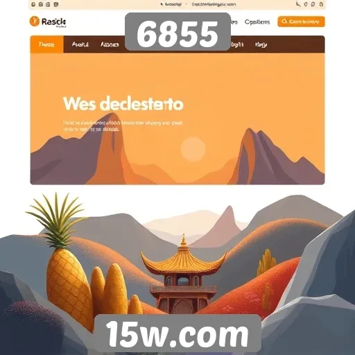 Análise do design do site 6855 para jogadores